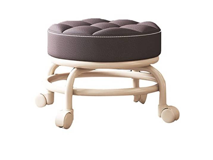 JFGCTYHXY Hocker mit Rollen, Tragende 440 Ibs Ottomane(Brown)