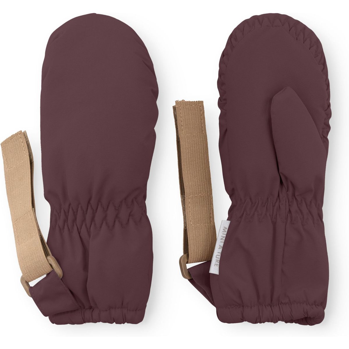 Mini a ture Matcordt Fleece Lined Mittens fudge aubergine (3650) 2-3y 1263303700365035