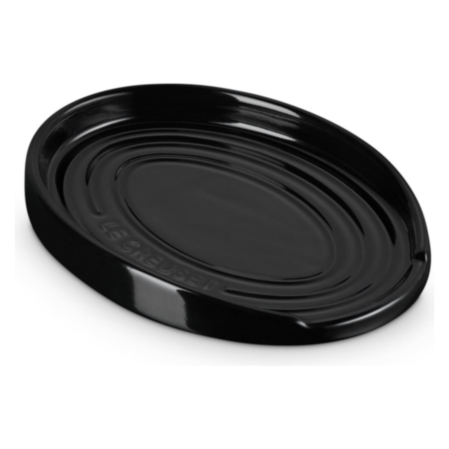 Le Creuset Löffelablage Oval Schwarz Glänzend (71507151400099)