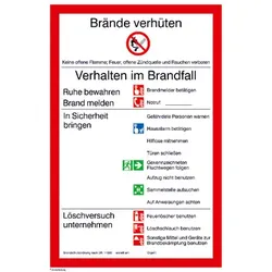Brandschutzordnung Universal
