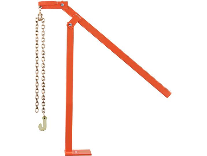 Extracteur de poteaux en T VEVOR 812\,8 mm\, extracteur de poteaux en T avec chaîne de levage 1092\,2 mm\, acier inoxydable\, outil d'extraction de poteaux en T pour poteaux de clôture ronds\, poteaux de signalisation et souches d'arbres