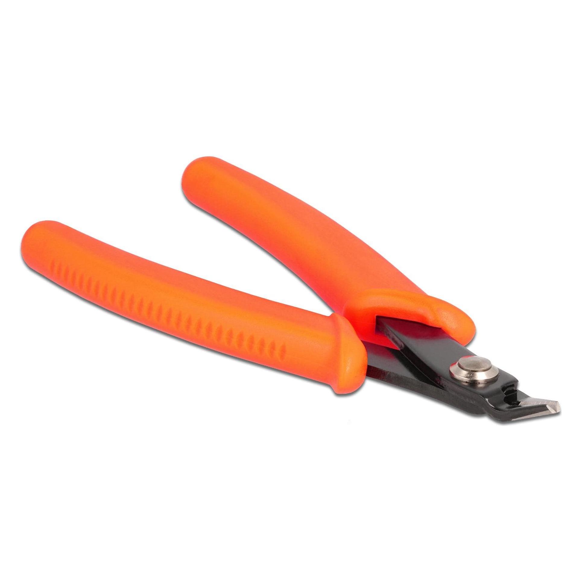 Delock Seitenschneider für präzises arbeiten, 12.7 cm Orange (135 mm) (90513)