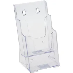 Prospekthalter Wand/ Stand, Polystyrol, transparent PTXC 2 x 1/3 A4, PS