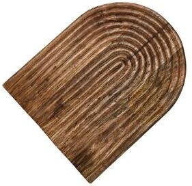 Storied Home "Carved Arch Mango Wood Serving Board - 12.5""L x 10.0""W x 2.0""H"