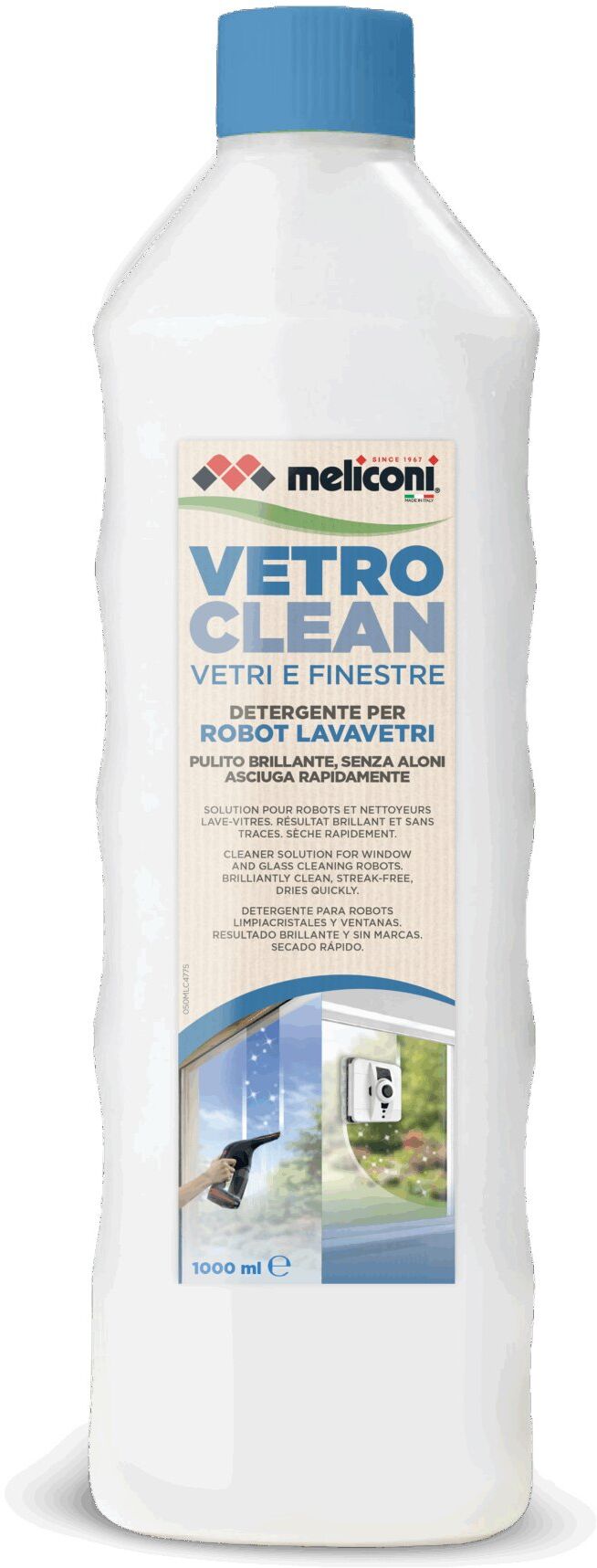 Detergente vetri Meliconi 621038 Clean per robot lavavetri