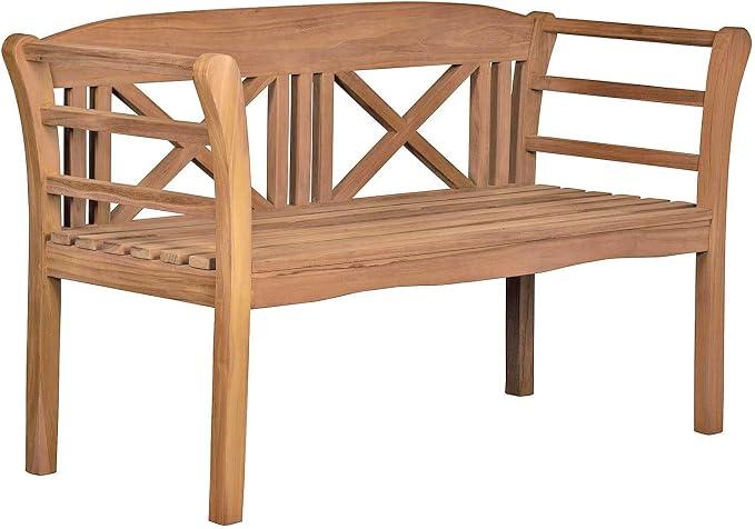 Gartenbank Holz Föhr Bench Balkon Garten Friesenbank 130x53x83cm | Gartenbänke wetterfest