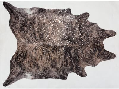 MDA Rugs Rio Collection Faux Cowhide Printed Rug with Foil Accents