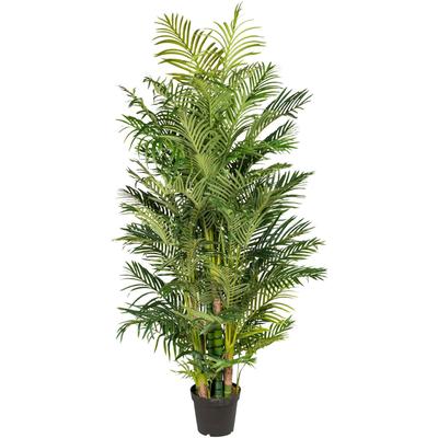Kunstpalme CREATIV GREEN "Arecapalme", grün, H:220cm, Kunststoff, Kunstpflanzen