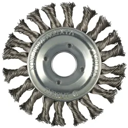 TYROLIT Rundbürsten DxBxLxH 125x12x25x22,2 Für Edelstahl, Form: 1RDZ - (Rundbürste), Art. 890635