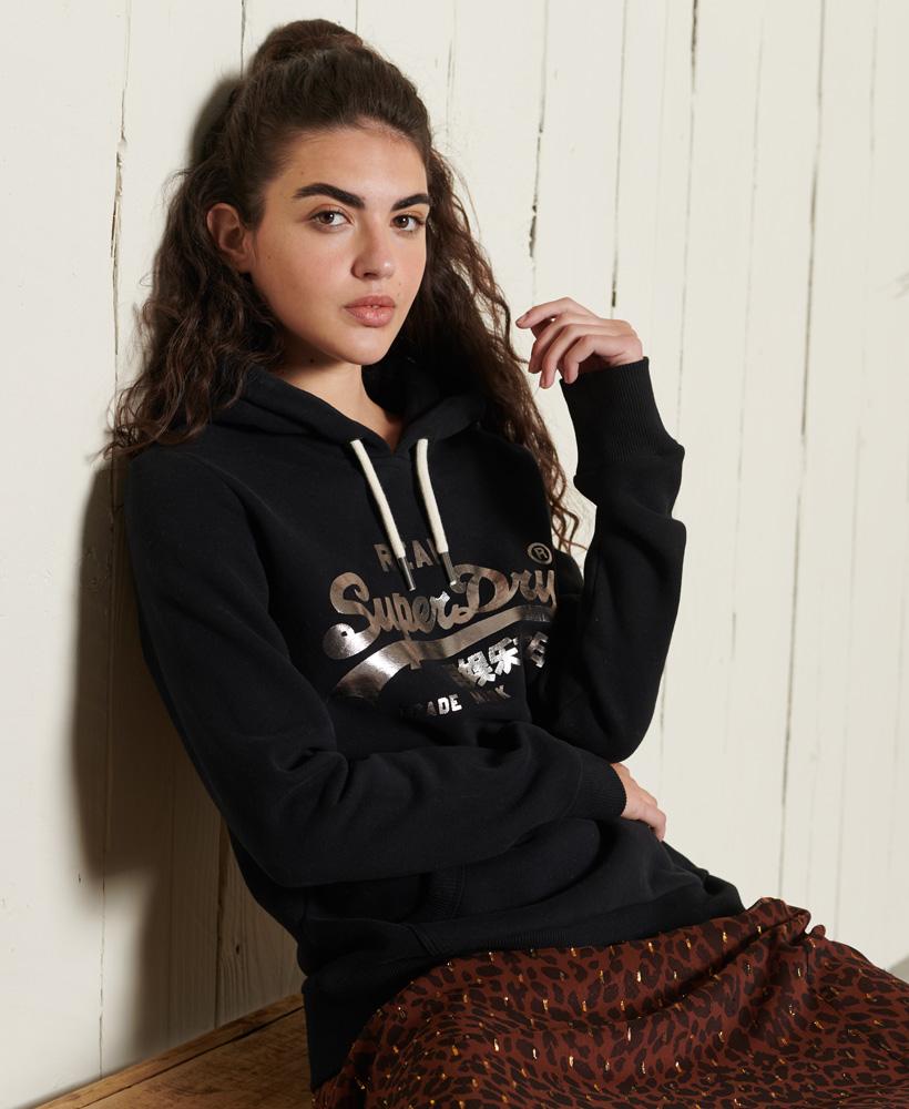 Superdry Vintage Logo Boho Sparkle Hoodie