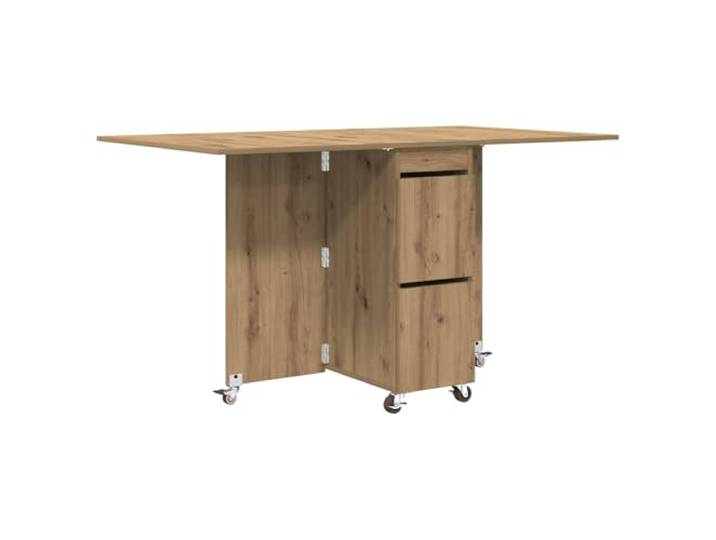 KDACVBMG Esstisch, 140 x 80 x 77 cm, Holz, rechteckig Manuell ausziehbar, integrierte Aufbewahrung, Kippfunktion, wasserfestes Holz, minimalistisches Design