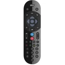 SKY Q TV-Fernbedienung mit Steuerung (Gerätespezifische Fernbedienung), Fernbedienung, Schwarz