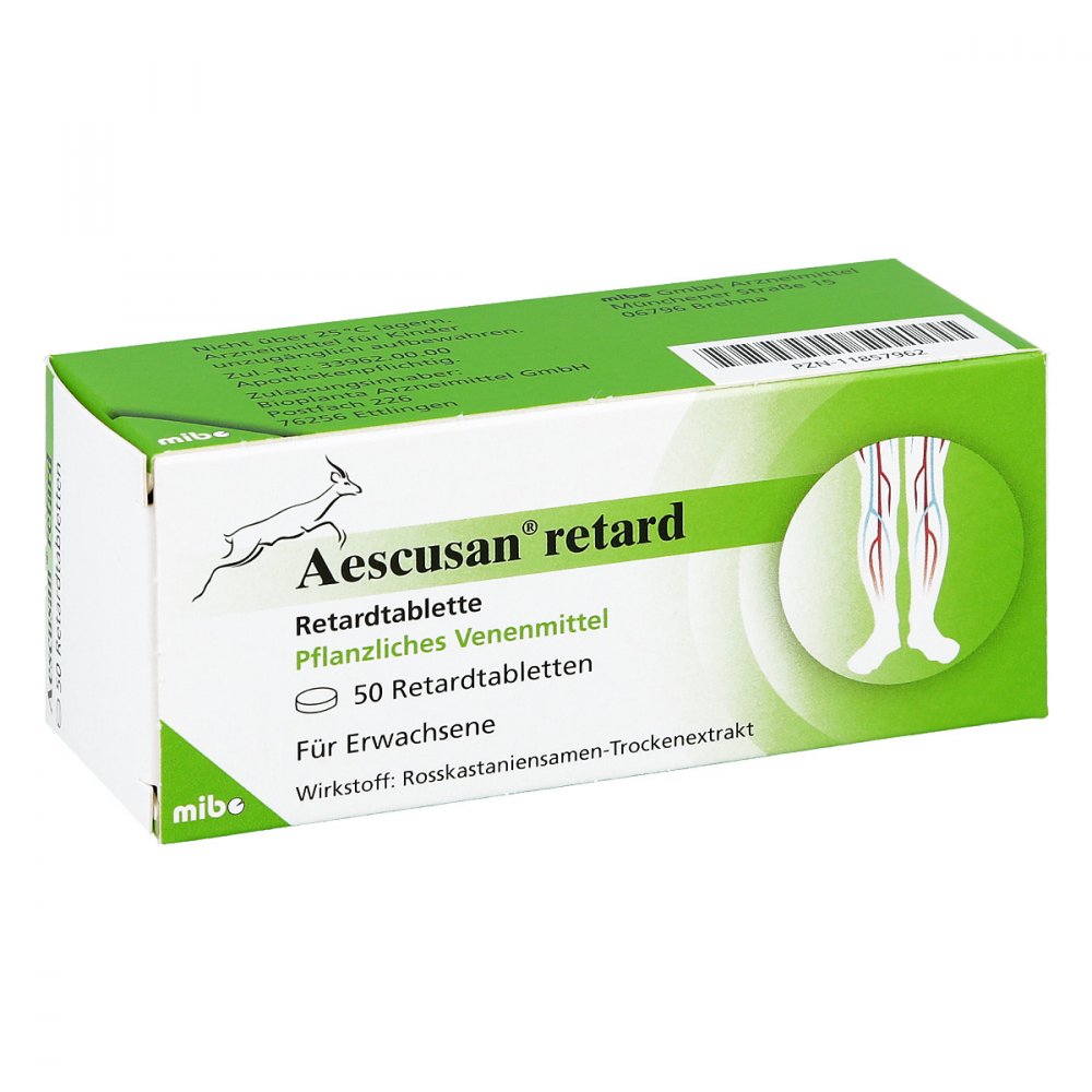 MIBE GmbH Arzneimittel Aescusan retard Retardtabletten 11857962