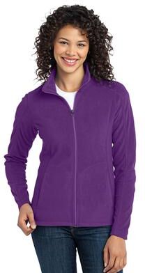 Port Authority L223 Women's Microfleece Jacket in purple size Small