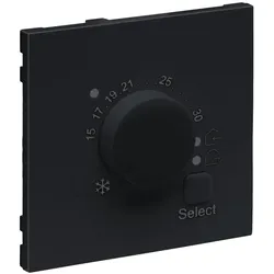 Legrand 765452 SEANO Abdeckung elektronisches Fussbodenthermostat, Farbe: Anthrazit lackiert