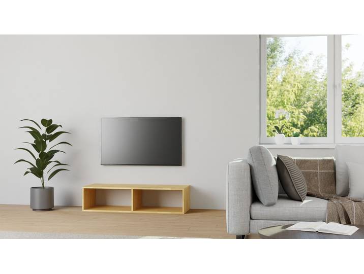 Niedriges Hifi-Rack Buche Natur geölt