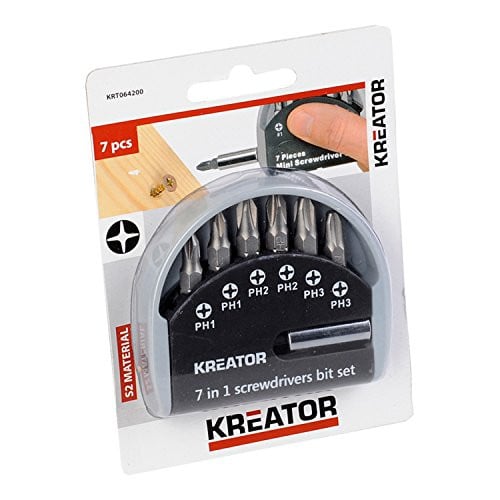 Kreator Bitset 7 Delen PH 1/4" met Magnetische Houder