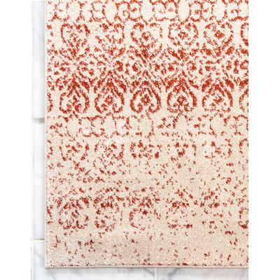 Teppich "Good Times, LAGERRÄUMUNG", rot (rot, elfenbeinfarben), B:155cm H:13mm L:244cm, Polypropylen (PP), MYFLAIR MÖBEL & ACCESSOIRES, Teppiche, Teppich, Kurzflor, gewebt, Ornamente, Vintage-Optik