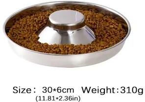 Uplift Picks PupFeast Stainless Steel Puppy Feeding Bowl For Litter Weaning 30 Cm