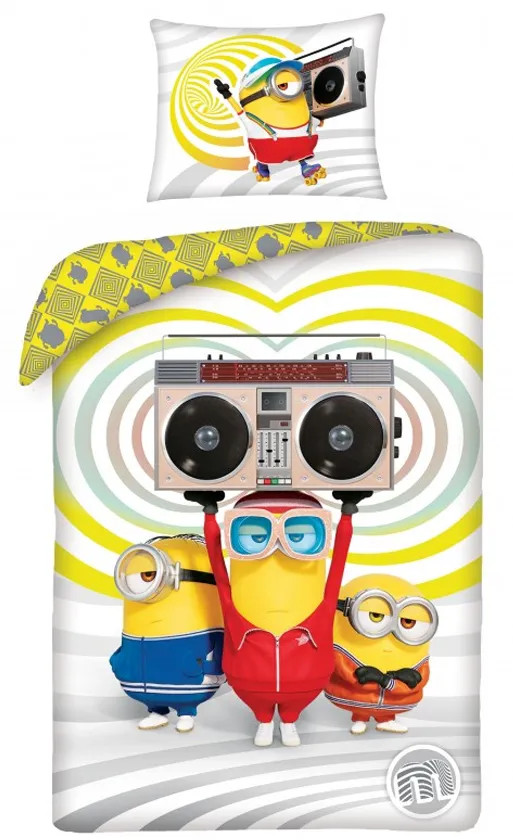 Halantex Minions Dekbedovertrek Party Time voor volwassenen - 140 x 200 cm