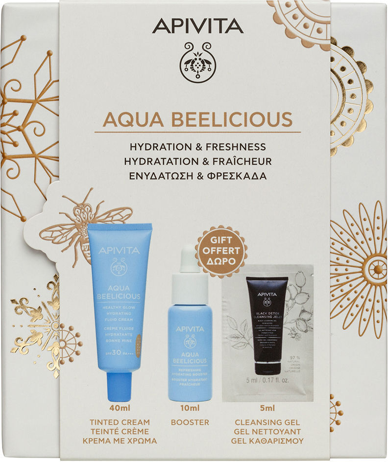 Apivita Coffret de 3 crèmes fluides teintées Aqua Beelicious Spf 30+