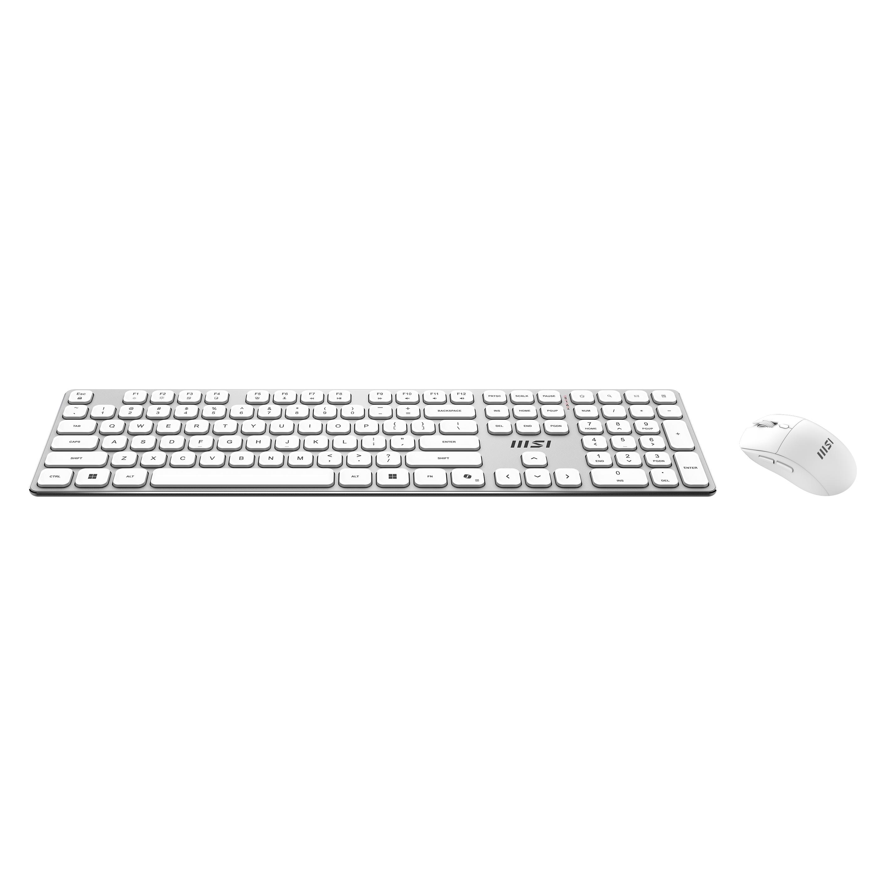 MSI FORGE K210 Combo White DE Keyboard-Maus Combo, wireless (DE, Kabellos) (S11-43DE311-Y92)