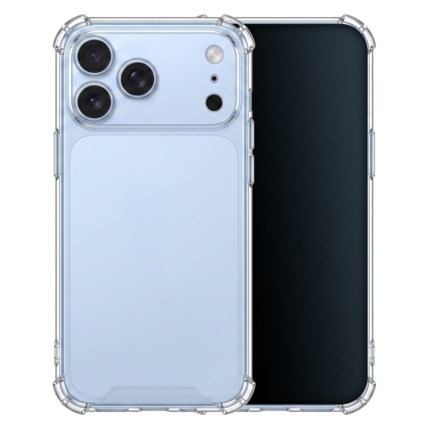 OEM Anti-Schock 1,5 mm Hülle für iPhone 17 Pro 6,3" / iPhone 18 Pro 6,3" transparent grosses Loch (Apple iPhone 17 Pro, Apple iPhone 18 Pro) (GSM278009)