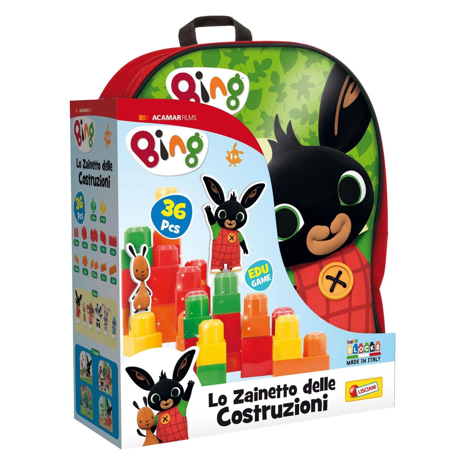 Lisciani Bing Baby Blocks Red Backpack (B07STJYP3Y)