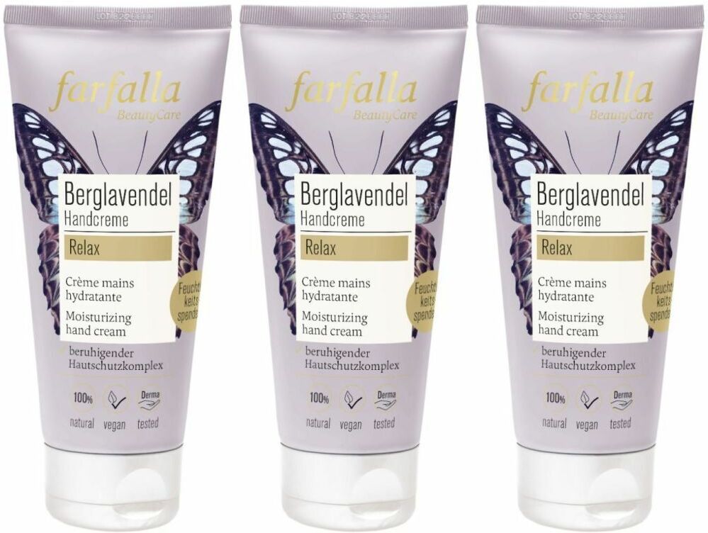 Farfalla Handcreme Berglavendel 50 ml x3 3x50 Creme