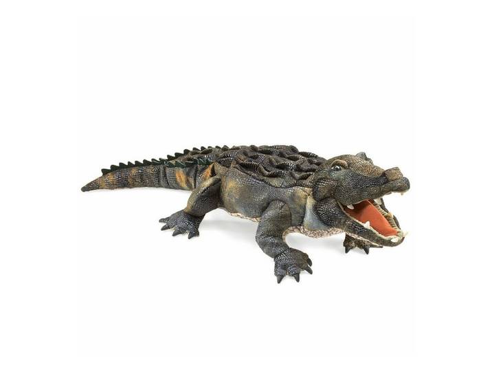 Folkmanis Handpuppen Handpuppe Folkmanis Handpuppe Amerikanischer Alligator 2921 (Packung)