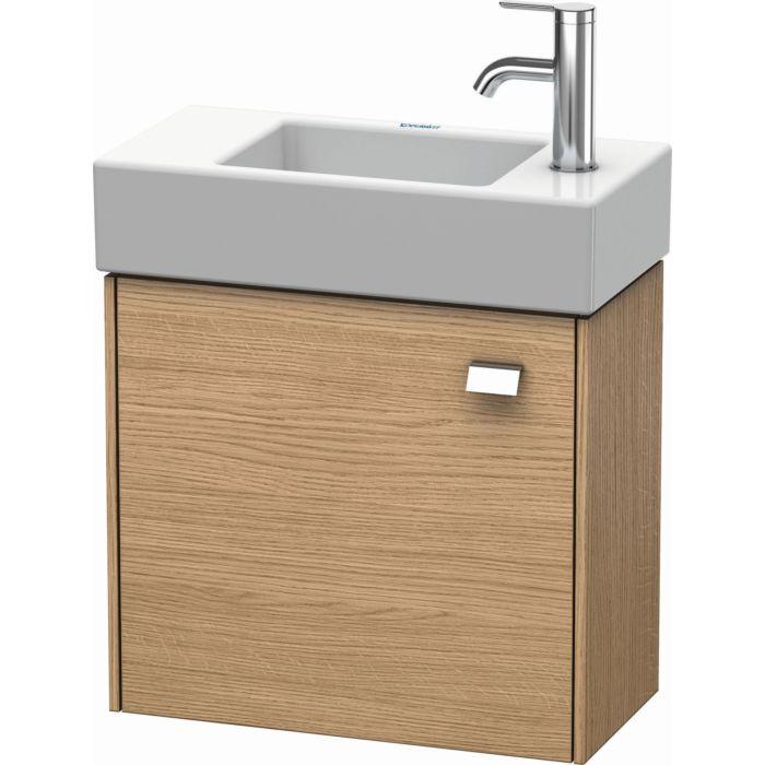 Duravit Brioso Waschtischunterbau BR4051L1052 484x239mm, Europ. Eiche, Tür links, Griff Chrom