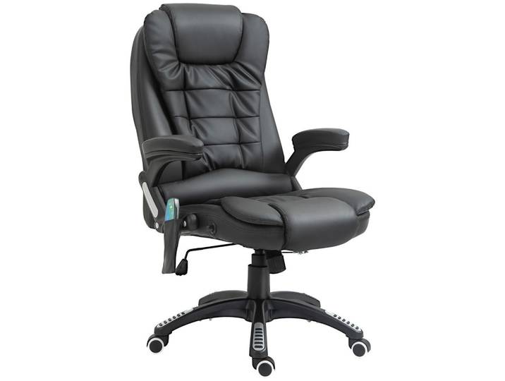 Jamb Bürostuhl Massage Schwarz, Kunststoff, 70x121x70 cm, Büromöbel, Bürostühle, Drehstuhl