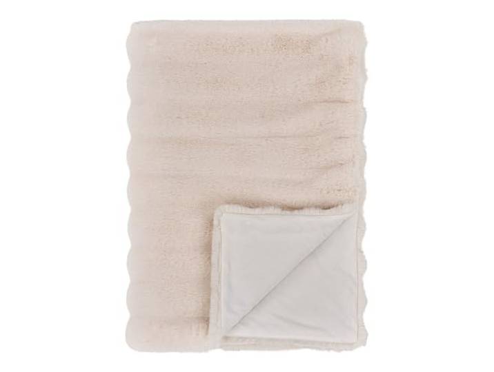 House Nordic Couverture en fausse fourrure blanche 130 x 180 cm