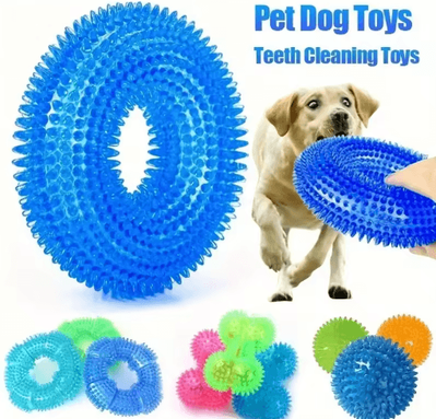 Inspire Picks Squeaky Dog Ball Toy Durable Chew & Interactive Play Ball For Pets purple