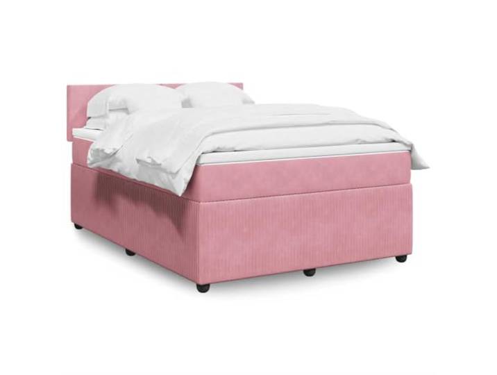 RJPLMFV Lattenrost, Matratze, 140 x 200 cm, Rosa, Samt Taschenfedern, abnehmbarer Bezug, waschbar, optimale Unterstützung, atmungsaktiver Komfort