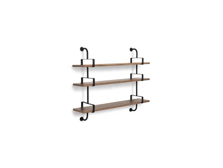 GUBI Demon Wandplank 3 verdiepingen walnut, 155 cm