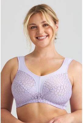 Plus Size Women's Lovely Jacquard bra by MISS MARY OF SWEDEN INC in Lavender (Size 38 DDD)