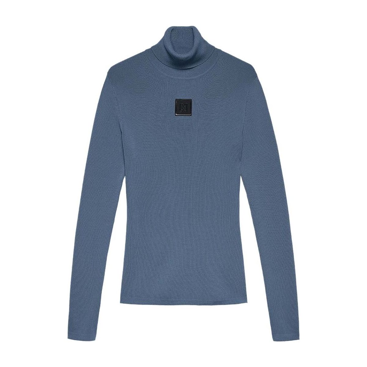 Nikkie Noroton Turtleneck dusty blue (7678) 38 N7-2022507-7678-38