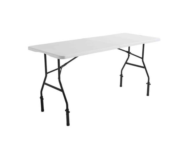 Table pliante 180 cm avec réhausses
