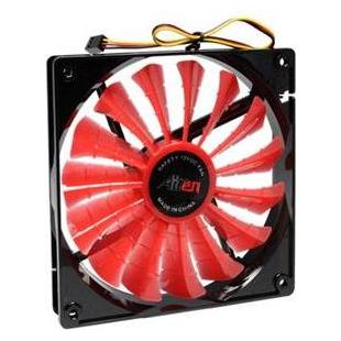 Airen - FHW140S Lüfter / 140 x 140 x 25 mm / sehr leise / 19,4 dBA / rot (140 mm) (AIREN - FHW140S)