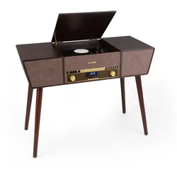 Belle Epoque 1912 Retro-Plattenspieler CD BT USB DAB+/UKW braun