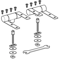 Geberit Scharnier-Set 598200000 für WC-Sitz