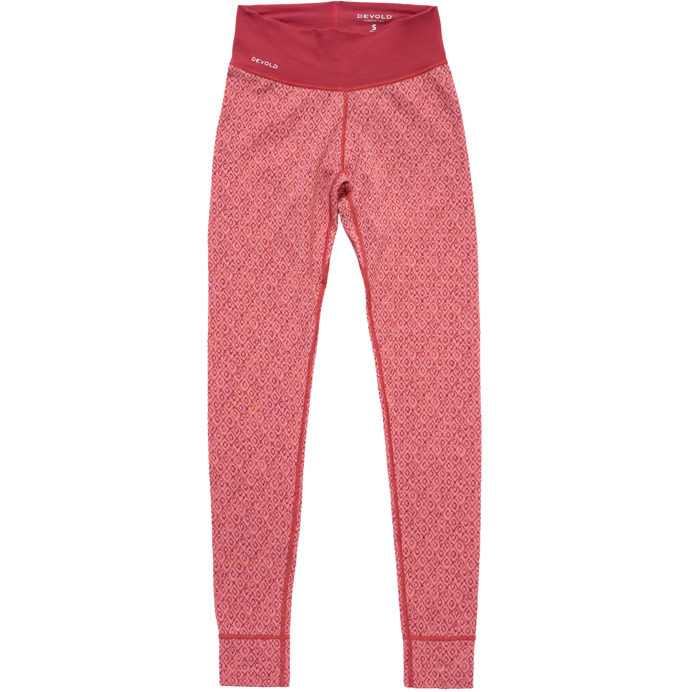 Devold Signature Silk 230 Longs Hose Damen Lange Unterhose rosa Größe XS Geruchsneutralisierend Merinowolle