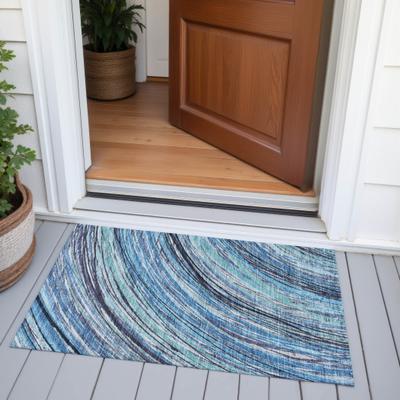 Addison Rugs Machine Washable Indoor/Outdoor Modern Swoop Chantille Rug