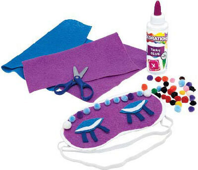 Colorations Slaapmasker knutselset met 12 stuks
