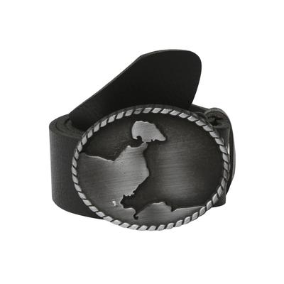 Koppelgürtel RETTUNGSRING GÜRTEL, Damen, Gr. 100, schwarz, Leder, unifarben, Gürtel Koppelgürtel