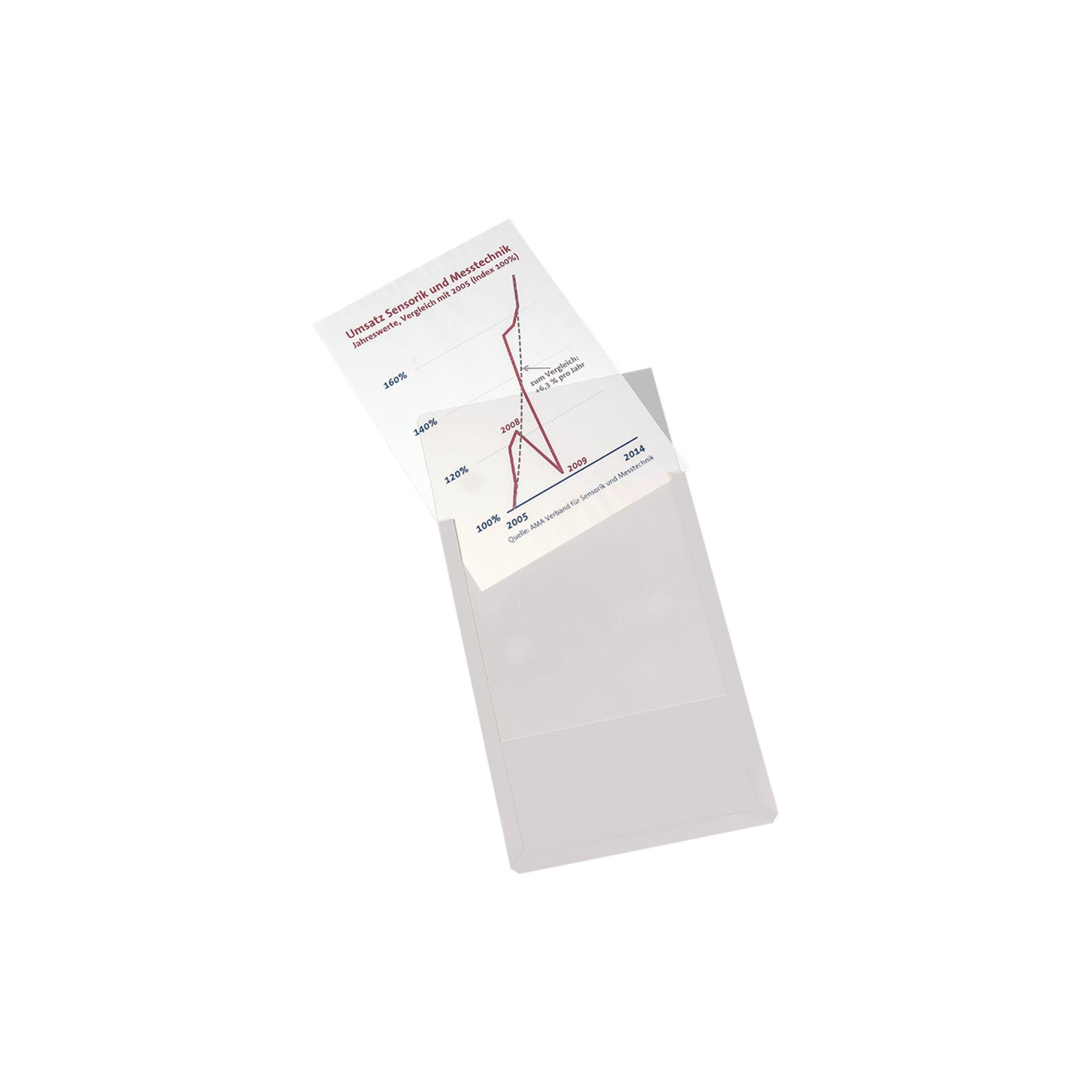 Eichner Magnet-Sichttasche aus Hart-PVC DIN A4 hoch, grau (9218-01819-11)