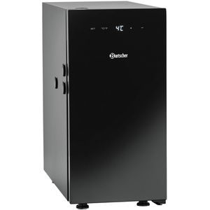 Bartscher Milchkühler KV9L 190089, schwarz, Milch-Kühlschrank, für 3 TetraPaks a 1 Liter
