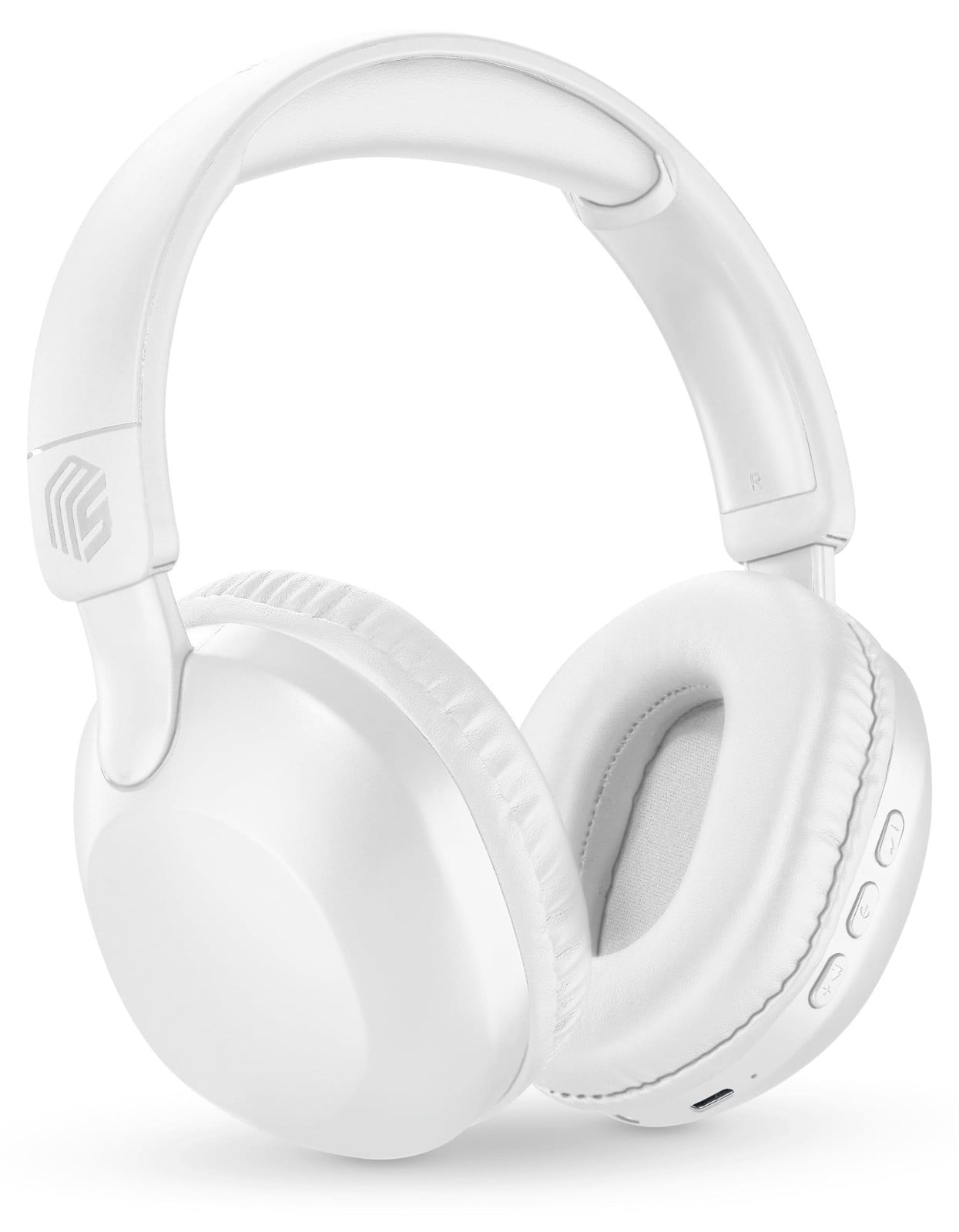 Music Sound EASY Draadloze Koptelefoon met Microfoon voor Gesprekken en Muziek - Wit