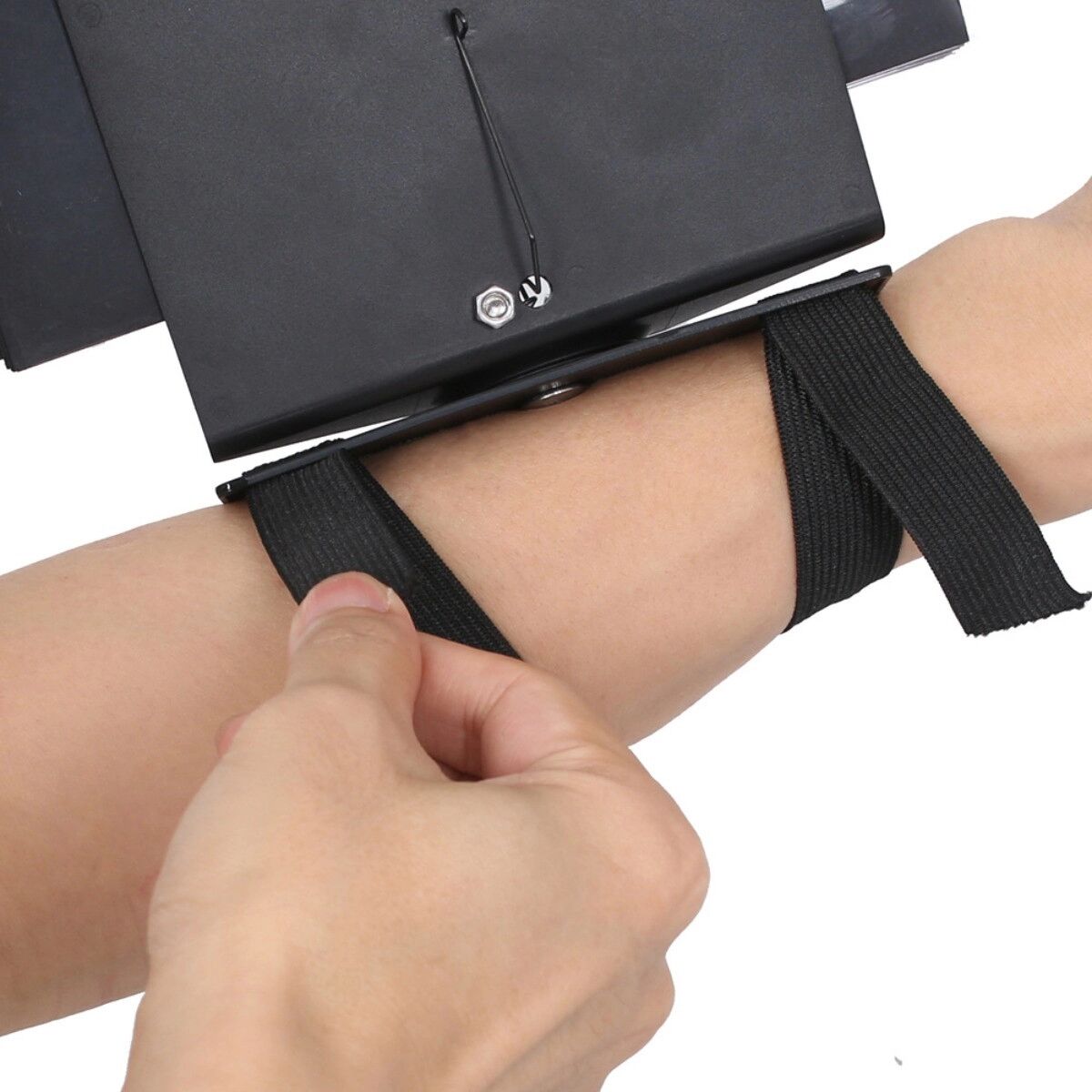 INF Pupitre noir pour flûte et hautbois avec sangle réglable, volet rapide et porte-partitions